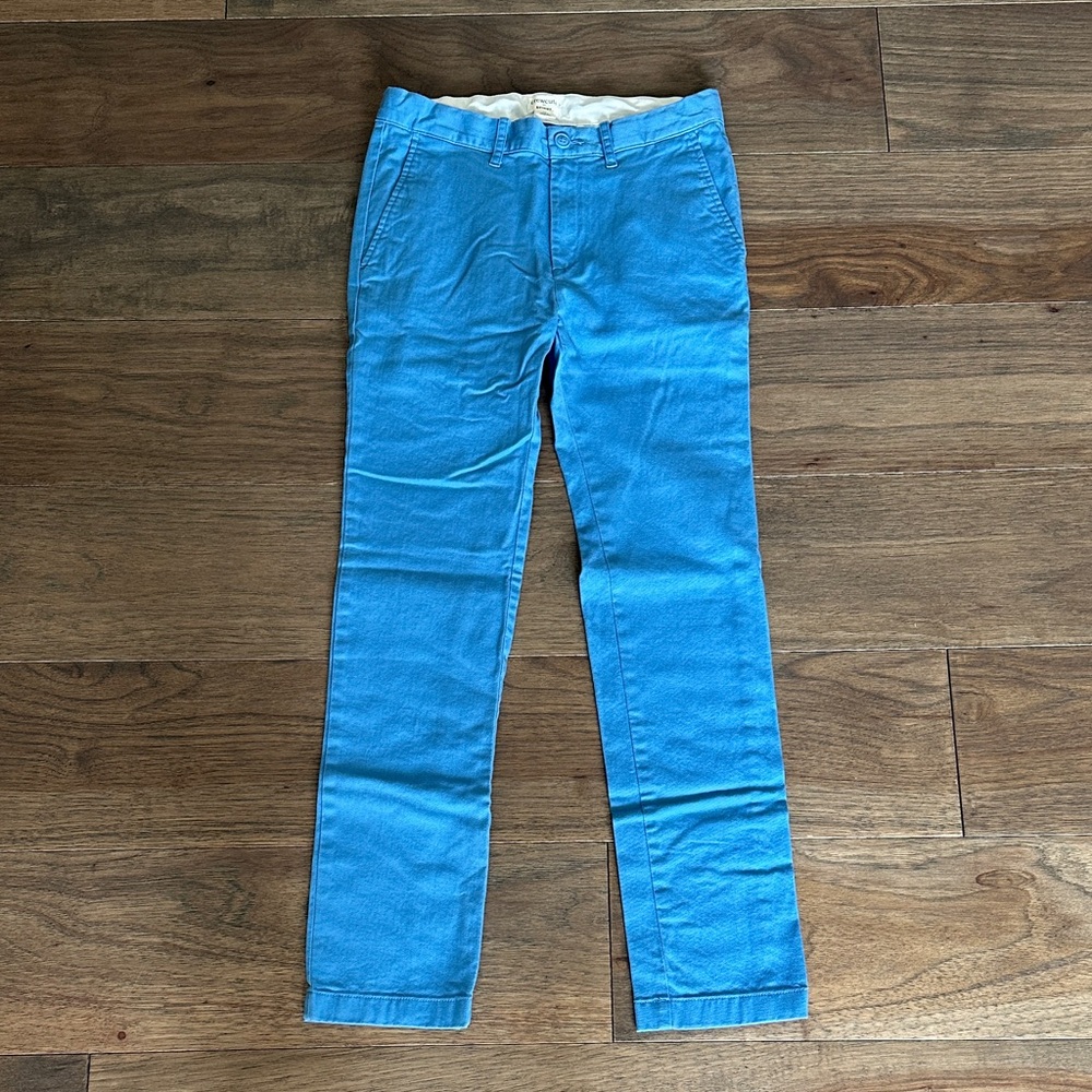 J.Crew Factory / Crewcuts Boys Skinny Fit Pants in Flex Chino, Blue Chinos